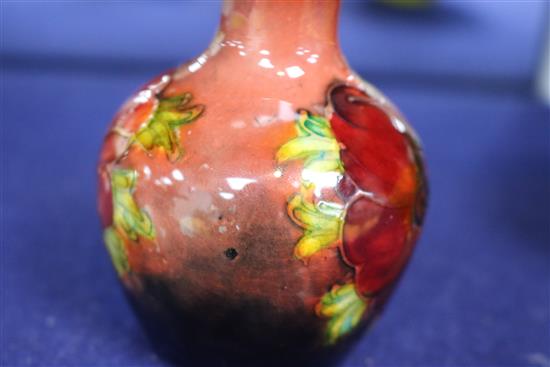 A small Moorcroft anenome flambe vase